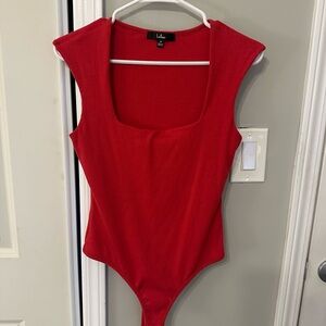 Lulu's Red Bodysuit One Piece